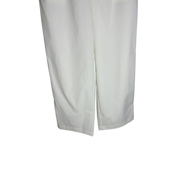 NWT Athleta Drift Mid Rise Poplin White Wide Leg Pant-sz Medium - Picture 6 of 12